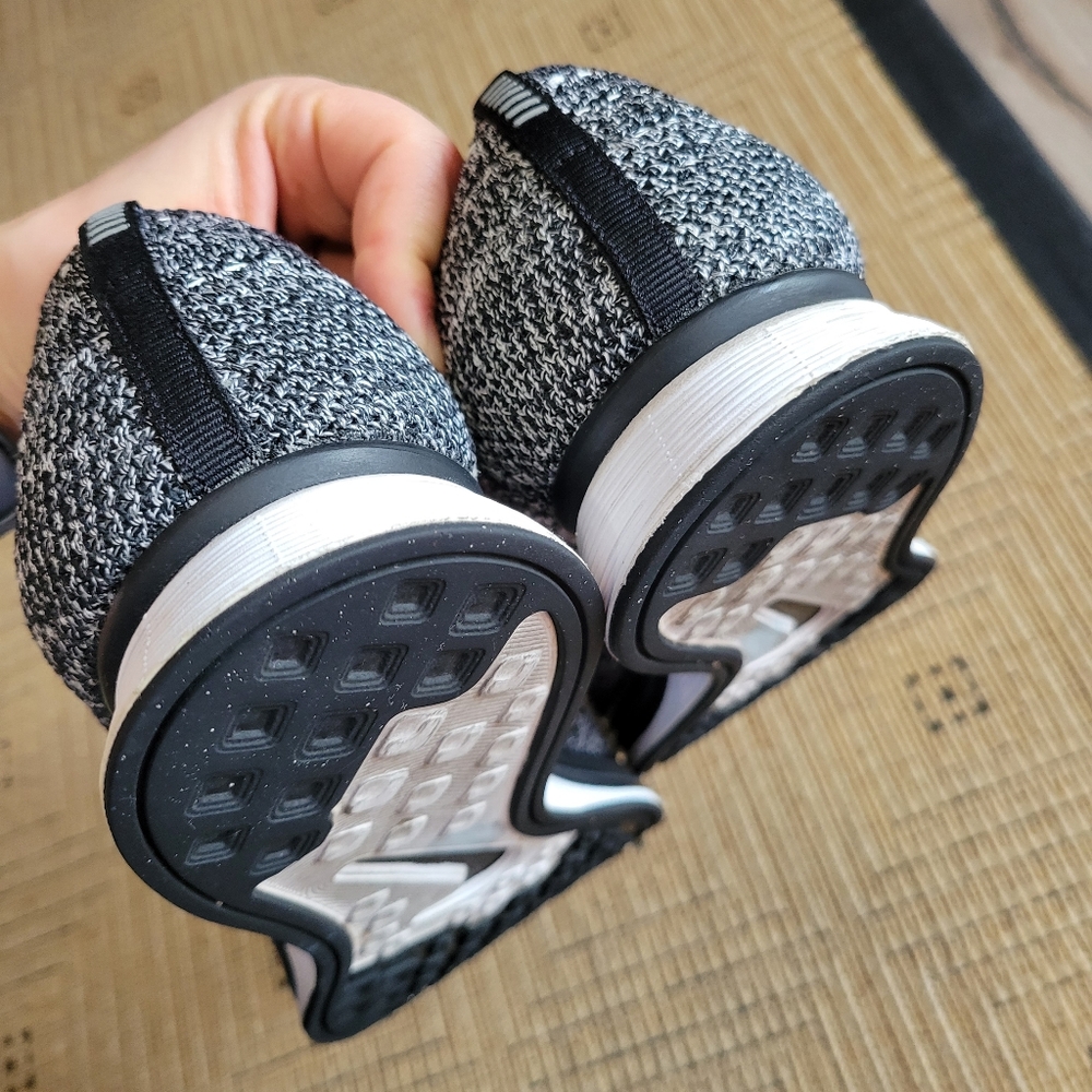 Nike Black White Flyknit Athletic Shoes - Picture 9 of 10